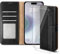 PIXFAB Case for iphone 16e, Leather Wallet Phone Case, Magnetic Book Flip Folio Cover [RFID Protection & Card Slots] and [Kickstand] Phone Case with 2 Screen Protector for Apple iphone 16e - Black