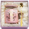 WXYTXHYQ Regalos 90 Cumpleaños Taza, Regalo Abuela 90 Cumpleaños Taza de Cerámica Jaspeada Rosa 400ml, Originales Regalos Mujer 90 Años, Viene con Tapa, Cuchara, Felicitación y Caja de Regalo
