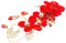 HONMEET Clip De Pelo De Novia Flor Roja Y Accesorio Adecuado Para Bodas Y Desfiles