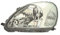 Scheinwerfer Linker Seitenscheinwerfer Fahrerseite Scheinwerferbaugruppe Projektor Frontlicht Autolampe Autolicht Kompatibel mit Toyota Yaris CP10 2003 2004 2005 Chrom VP2651L
