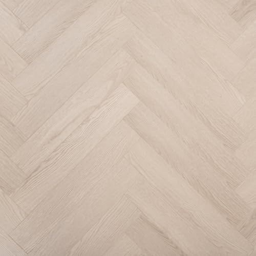 Laminate Flooring Hard Wearing 12mm Thick Herringbone – Modern Wood Effects, Click Fit, Water-Resistant Laminate – Ideal for Living, Bedroom & Hallway Floors - 1.8m² Coverage Per Pack (Sandstone)