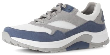 Pius Gabor Herren Sneaker Low, Männer Halbschuhe,Wechselfußbett,Freizeitschuhe,Turnschuhe,Laufschuhe,schnürer,Sky/White Kombi,42 EU / 8 UK