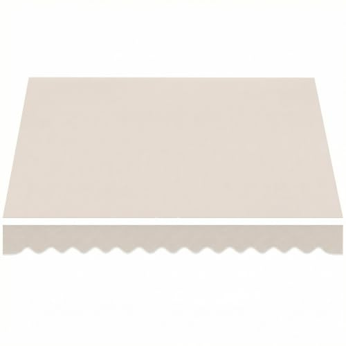 Outsunny Markisenbespannung UV Schutz Ersatzstoff 3,5 x 2,5 m Cremeweiß | Markisestoff, Wasserabweisend, Markisentuch, Markisenstoff, für Garten Balkon Hof