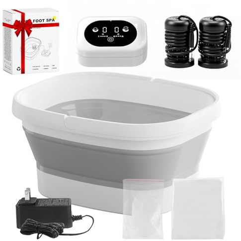 Machine de désintoxication ionique pour le bain de pieds, spa ionique pour les pieds pour éliminer les toxines avec 2 tableaux, 80 doublures de bain de pieds jetables, sel de mer détoxifiant