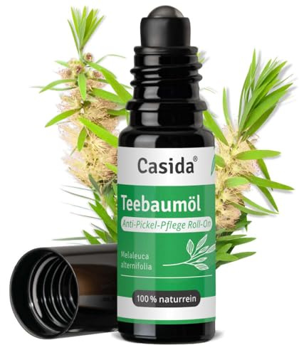 Casida Teebaumöl Roll-On 10 ml – Anti-Pickel Pflege mit Kokosöl