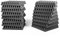 ACOUSPANEL Akustikschaumstoff Akustikpaneele Flammhemmend, Schalldämmung Wand Schallabsorber Acoustic Foam Anthrazitgrau Unkomprimiert Im Vakuum (30x30x5cm / 16 Stück)