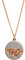Concrete Jungle | Halskette MARY Grey Rosé Damen | 925 Silber Rosegold | Kette Anhänger rund | Silber-Schmuck Beton | Geschenk Freundin, Mama, Tochter, Frau Geburtstag | 45-50cm Länge