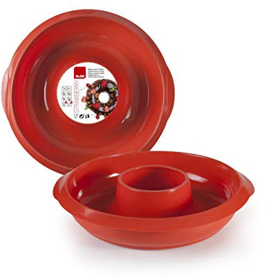 Ibili 875424 Molde SAVARIN Strawberry 24 CM, 5.3 litros, Stainless Steel