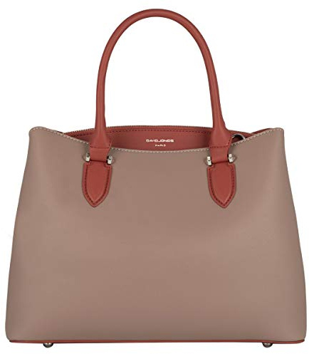 David Jones - Sac à Main Femme Elégant - Cabas Fourre-Tout Cuir PU Porté Epaule Bandoulière - Tote Shopper Taille Moyenne 3 Compartiments Plusieurs Poches - Mode Ville Travail Tendance Chic