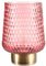 Pauleen 48134 Rose Glamour mobile Tischleuchte Glas Tischlampe Timerfunktion 6H Batterie Glaslampe ohne Kabel Rosa Glas/Metall