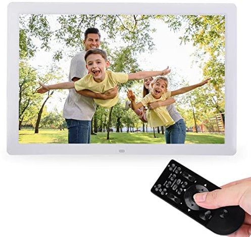 Digitaler Bilderrahmen,17 Zoll 1440 * 900HD Elektronischer Bilderrahmen, oder Wandmontage,unterstützt Musik- und Videoplayer, Wecker, Kalender