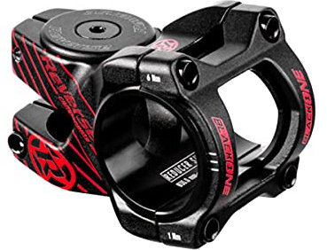 Reverse Black-One D-2 MTB Fahrrad Vorbau 31.8mm / 35mm inkl. Top Cap, Schraube, Kralle schwarz/rot