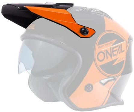 O'NEAL | Ricambio Visiera Casco Moto | Enduro Adventure Street | Visiera di ricambio per Volt Helmet Corp V.22 | Visiera Volt Helmet Corp V.22 | Adulto | Nero Arancione