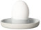 blomus -SABLO- 2er Set Keramik Eierbecher mit Ablage, stapelbarer Eierhalter, Eierständer, Frühstücks Ei Becher, spülmaschinenfest, bruchfest, Farbe Cloud Material Keramik (64273)