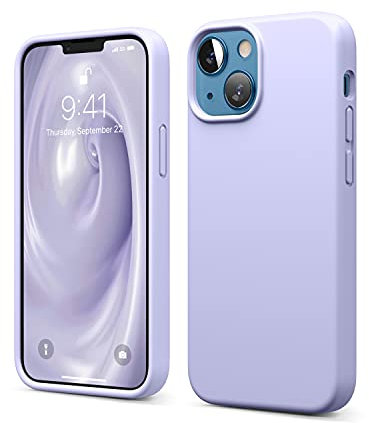 elago Liquid Silicone Case Compatible with iPhone 13 Mini Case (5.4), Premium Silicone, Full Body Protection - 3 Layer Shockproof Phone Cover, Anti-Scratch Soft Microfiber Lining (Purple)