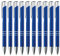 GIMEI® Metall Kugelschreiber 50 Stück | Premium Kugelschreiber Set Hochwertig, Kulli für einfaches & weiches Schreiben | Blauschreibender Kugelschreiber Blau als optischer Hingucker