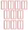 Hapivida 10 Stück Tri-Glide Schiebeschnallen 25mm Metall Schiebe Schnalle Verschluss für DIY Handgemachte Taschen, Dog Collar, Backpack, Rucksack, Kleidung, Schuhe, Gepäcktasche(Roségold)
