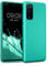 kwmobile Case kompatibel mit Samsung Galaxy S20 FE Hülle - Schutzhülle aus Silikon metallisch schimmernd - Handyhülle Metallic Türkis