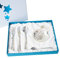 Conjunto bautismo personalizado: concha para bautizar + cubiertos infantiles grabados