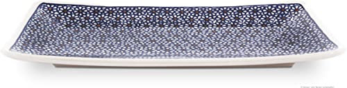 Original Bunzlauer Keramik Sushi-Teller groß 29,8x16,1x2,8 cm, Dekor 120