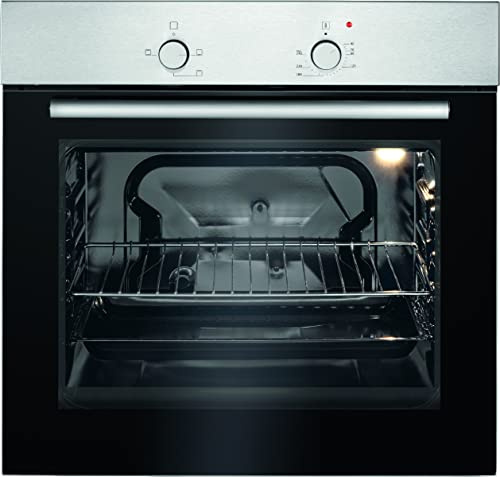 Bomann Einbau-Backofen/Einbaubackofen autark EBO 7905 IX; energieeffizient; Kuchen/Auflauf/Baguette/Brot/Braten/Pizza und viel mehr; 40-240 Grad Celsius; Oberhitze/Unterhitze; Edelstahl/schwarz