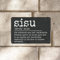 Sisu Definition Blechschild Wort Beschreibung Wand Metallschilder Maßgeschneidert Rustikal Chic Metall Poster Design Dekoration für Männer Höhle Garage Ferne Bar Pub Home 20,3 x 30,5 cm