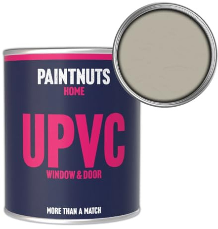 Paintnuts UPVC Window & Door Paint - RAL-7032 - PEBBLE GREY Satin 2.5 Litre Tin