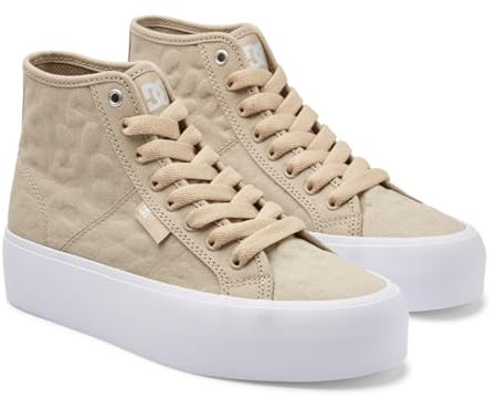 DC Shoes Zapatillas de Mujer Manual Hi Platform, Espresso Taupe, 40 EU
