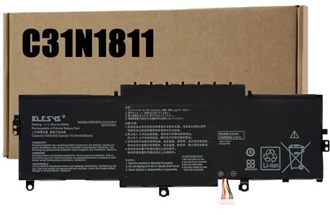 BLESYS C31N1811 Batería para ASUS ZenBook 14 UX433F UX433FA UX433FN ux433fa-a5941t UX433FAC UX433FL UX433FLC portátil 11,55V 50Wh 3ICP5/70/81 0B200-03080000
