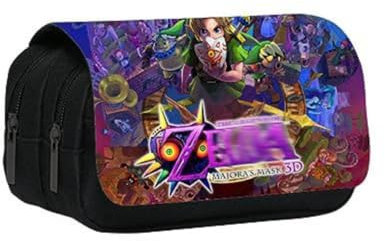 MayDee Trousse à Crayons Z-lda étui à Crayons pour étudiants avec Double Fermeture à Glissière Boîte à Stylo Z-lda Étui à Stylos Imprimé Grande Capacité (B)