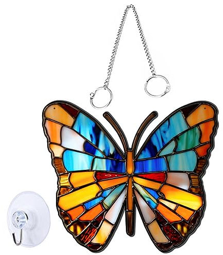 MAGICLULU Schmetterlingsanhänger Aus Acryl Mit Eisenkette Halloween-fensterdekoration Party-Requisite Für Zuhause