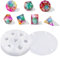 DOWNDRIFT DND Würfel Silikonform,DND Würfel Silikonform Gießform,7 Epoxidharz Formen Würfel mit Zahlen,Harz-Würfelformen,Epoxidharz Spielwürfel für DIY Home Deko