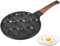 ZPRMMN Poêle À Crêpes Smiley Face, Poêle À Crêpes Antiadhésive, Mini Crêpière 7 Trous For Enfants, Poêle À Crêpes 26 Cm