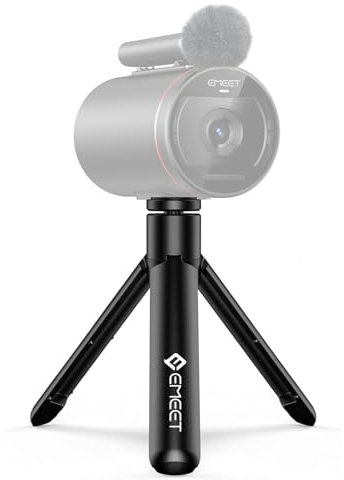 Webcam Stativ, EMEET Professionelles Webcam Mini Stativ Halterung, Tragbar & Leicht, Einstellbare Höhe von 5,7 - 12,2 Zoll, Stabile Verwendung, Universell Kompatibel für Die Meisten