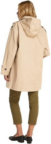 Tommy Hilfiger Donna Parka Cotton Hood Trench, Beige (Beige), 46