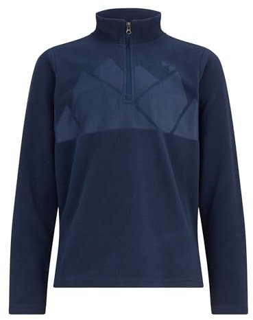 Ziener Kinder JONKI Skipullover, Skirolli, Funktions-Shirt | atmungsaktiv, Fleece, warm, Dark Navy, 116