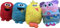 Just Play Sesame St.'s Mini 376038-10001-004-051023 Plushie Pals Krümelmonster, 7,6 cm, zum Sammeln