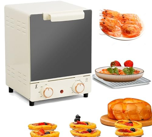 Four multifonction amélioré – Four à convection intelligent à 3 niveaux, four vertical de 15 L, réglages réglables, 750 W pour la cuisson, le gril, le gril, le rôtissage, la déshydratation, la dinde,