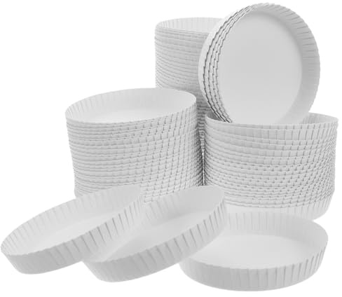 Amosfun Lot De 100 Couvercles De Tasse Jetables En Papier 3.15 in Pour Boissons Anti Éclaboussures Pour Extérieur Voyages Hôtels Bars À Café