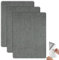 Selbstklebendes Stoff-Reparaturflicken-Set, 3 Stk Leinen-Klebeflicken-Patches, 20 x 28 cm, Stoffflicken zur DIY-Reparatur von Sofas, Autositzen, Bürostühlen, Vorhängen und Leinenkleidung (Dunkelgrau)