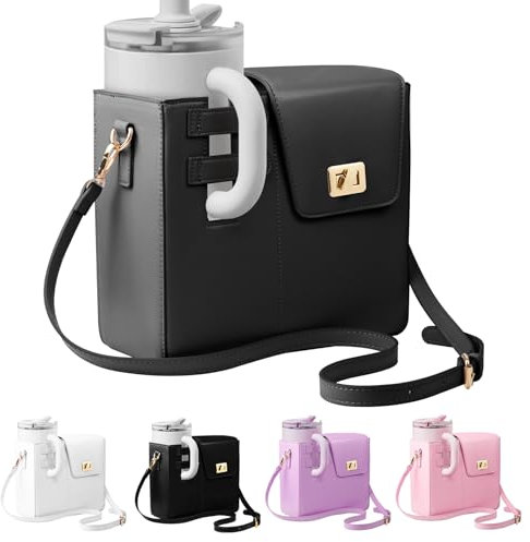 LUOJINYI Stanley Cup Tasche für 40oz Wasserflaschen, Unisex, Schwarz, Einfarbig, Weich, Formal/Elegant