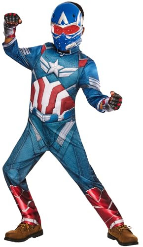 Rubie's Official Brave New World Captain America Deluxe Child Costume, Kids Fancy Dress, Size 11-13 Years