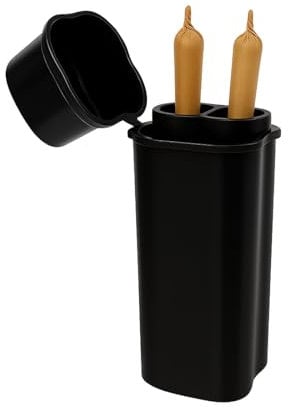 Weedness Joint-Hülle 2er Schwarz Geruchsdicht King Size Long Paper - Transporthülle Aufbewahrung Tube Case Etui Behälter Luftdicht Box Röhrchen