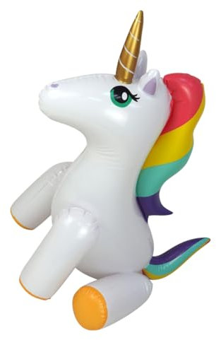 Vaguelly 1stück Aufblasbarer Einhorn-wassersprinkler Für Spielzeug Für Garten Und Rasen Im Sommer Stabiles Material Spaß Für Ganze Familie