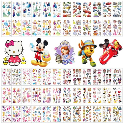 60 Blätter Tattoo kinder kindertattoos hautfreundlich klebetattoos jungen mädchen Junge temporäre fake tattoos tatoo