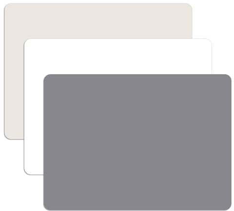 Silikon Matte 40x30cm, 3 Stück Bastelunterlage, Silikon Platzierungsmatte | Multifunktionale Malunterlage, Rutschfeste und Hitzebeständige Silikonmatte Küche, Tischmatte für Küchenplatte Arbeitsplatte