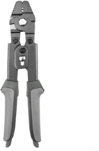 Drahtseil-Crimpzange mit 8 graphierten Aluminium-Buchsen für M0.1 bis M2.0 Hülsen, robuste Edelstahl-Presszange, 25,4 cm