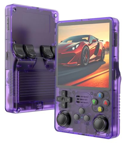 R36 Plus Console Di Gioco Portatile Retrò, 20000 Giochi Classici Integrati, Schermo IPS Da 4.0 Pollici Del Sistema Linux, Batteria Ricaricabile 3000mAh, Consoles Di Gioco Video Portatile