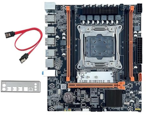 Muuookka X99H Desktop-Motherboard B85 Lga2011-3 4X DDR4 REG ECC RAM-Steckplätze M.2 PCIE SATA3.0 X99 Gaming-Motherboard-Kit