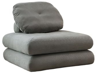 Nordic Mochi Sofa Kleine Wohnung Haus Schlafzimmer Tatami Abnehmbarer und waschbarer Stoff Schlafbares faltbares faules Sofa Heimbedarf(Gery2 78x78x42cm)